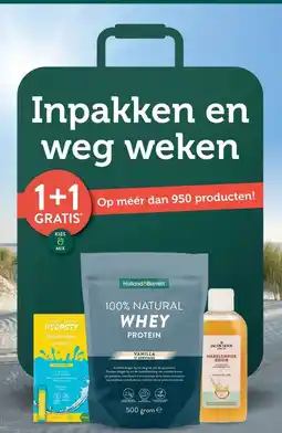 Holland & Barrett Inpakken en weg weken 1+1 gratis aanbieding
