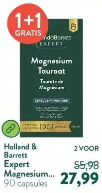Holland & Barrett Expert Magnesium Tauraat aanbieding