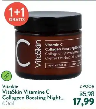 Holland & Barrett VitaSkin Vitamine C Collageen Boosting Night Cream aanbieding