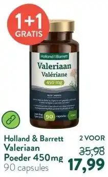 Holland & Barrett Valeriaan Poeder 450mg aanbieding