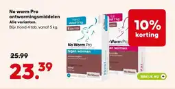 Pets Place No worm Pro ontwormingsmiddelen aanbieding