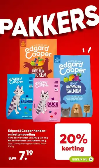 Pets Place Edgard&Cooper honden- en kattenvoeding aanbieding