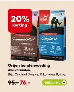 Pets Place Orijen hondenvoeding aanbieding
