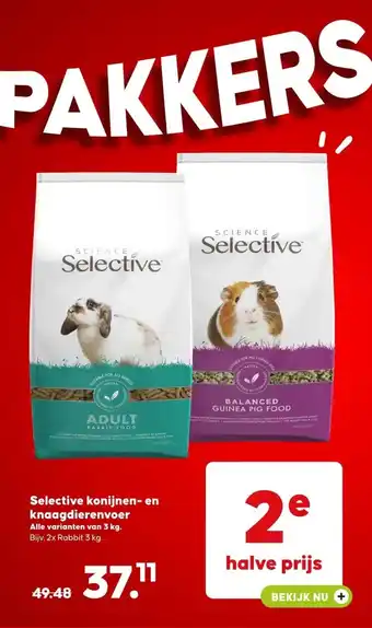 Pets Place Selective konijnen- en knaagdierenvoer aanbieding