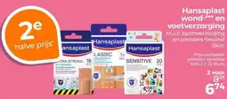 Trekpleister Hansaplast wond-*** en voetverzorging M.u.v. sportverzorging en pleisters Second aanbieding