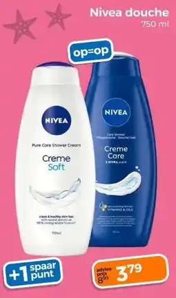 Trekpleister Nivea douche aanbieding