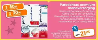 Trekpleister Parodontax premium mondverzorging aanbieding