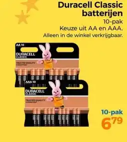 Trekpleister Duracell Classic batterijen 10-pak aanbieding