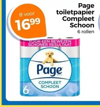 Trekpleister Page toiletpapier Compleet Schoon aanbieding