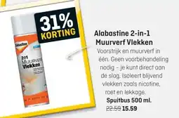 Hubo Alabastine 2-in-1 Muurverf aanbieding
