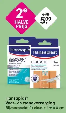 DA Hansaplast Voet- en wondverzorging Bijvoorbeeld: 2x classic 1 m x 6 cm aanbieding