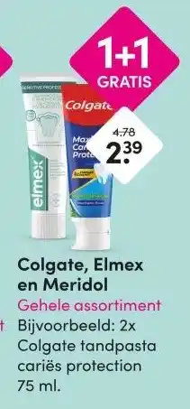 DA Colgate, Elmex en Meridol Gehele assortiment aanbieding