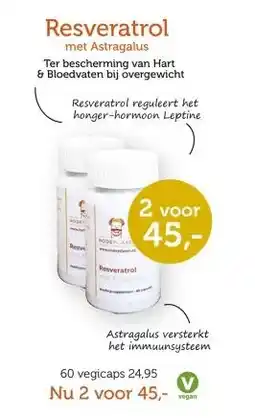 De Rode Pilaren Resveratrol aanbieding