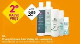 DA DA Droogshampoo, haarstyling en -verzorging Bijvoorbeeld: 2x men care shampoo 2-in-1, 250 ml. aanbieding
