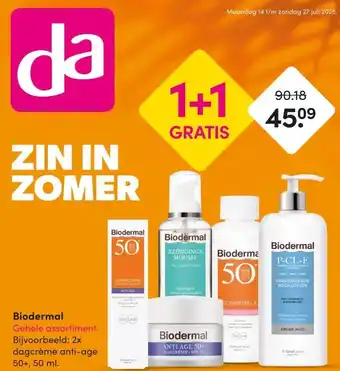 DA Biodermal Gehele assortiment aanbieding