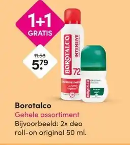 DA Borotalco Gehele assortiment aanbieding