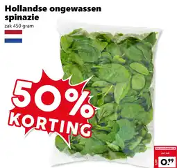 Coop Hollandse ongewassen spinazie aanbieding