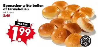 Coop Boonacker witte bollen of tarwebollen aanbieding