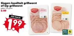 Coop Slagers kwaliteit grillworst of kip grillworst aanbieding
