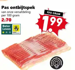 Coop Pas ontbijtspek aanbieding