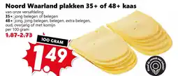 Coop Noord Waarland plakken 35+ of 48+ kaas aanbieding