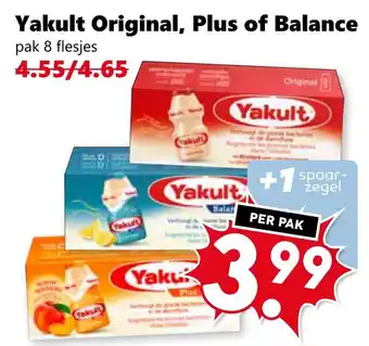 Coop Yakult Original, Plus of Balance aanbieding