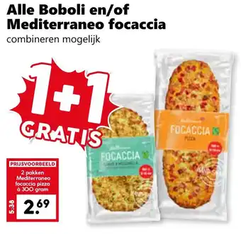 Coop Alle Boboli en of Mediterraneo focaccia aanbieding