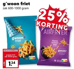 Coop G'woon friet aanbieding