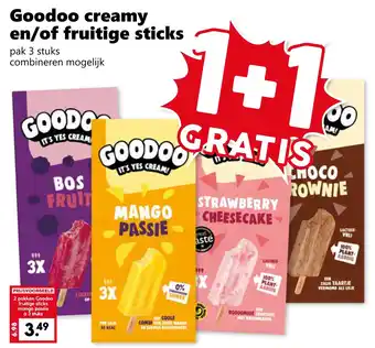 Coop Goodoo creamy en of fruitige sticks aanbieding