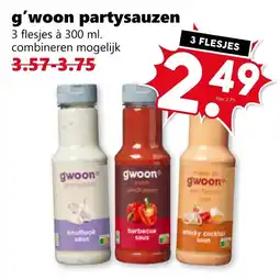 Coop g'woon partysauzen . aanbieding