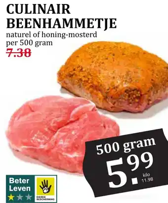 Coop Culinair beenhammetje aanbieding