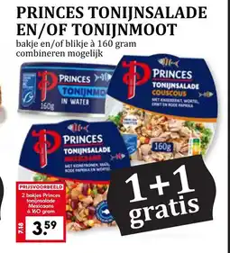 Coop Princes tonijnsalade en/of tonijnmoot aanbieding