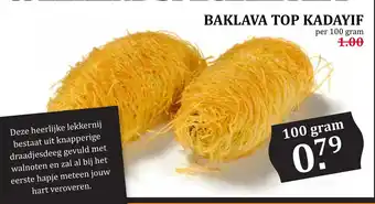 Coop Baklava top kadayif aanbieding