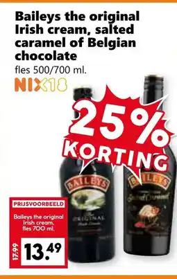 Coop Baileys the original Irish cream, salted caramel of Belgian chocolate aanbieding