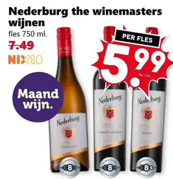 Coop Nederburg the winemasters wijnen aanbieding