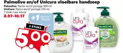 Coop Palmolive en/of Unicura vloeibare handzeep aanbieding