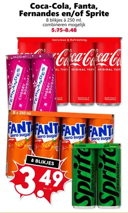 Coop Coca-Cola, Fanta, Fernandes en/of Sprite aanbieding