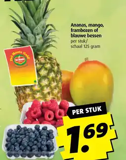 Boni Ananas, mango, frambozen of blauwe bessen aanbieding