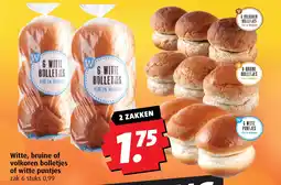 Boni Witte, bruine of volkoren bolletjes of witte puntjes aanbieding