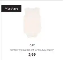 Babypark Romper mouwloos off-white aanbieding