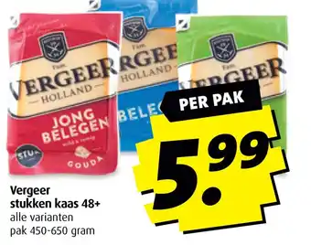 Boni Vergeer stukken kaas 48+ aanbieding