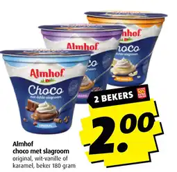 Boni Almhof. choco met slagroom original, wit-vanille of karamel aanbieding