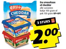 Boni Eru smeerkaas of cheddar aanbieding