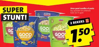 Boni Unox good noodles of pasta aanbieding