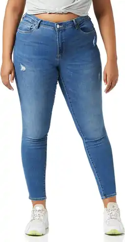 Amazon ONLY Dames jeans stretch broek ONLWauw Life Skinny, blauw, 34 NL/XL aanbieding