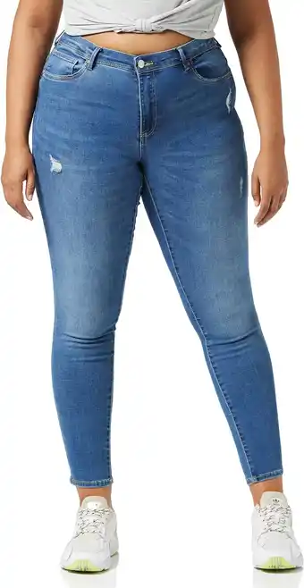 Amazon ONLY Dames jeans stretch broek ONLWauw Life Skinny, blauw, 34 NL/XL aanbieding