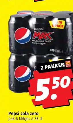 Boni Pepsi cola zero aanbieding