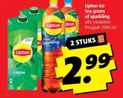 Boni Lipton ice tea green of sparkling aanbieding