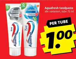 Boni Aquafresh tandpasta aanbieding