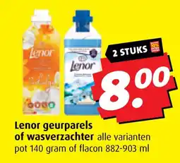 Boni Lenor geurparels of wasverzachter aanbieding